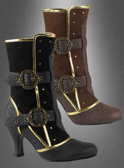 Piratenstiefel Damen In Schwarz Oder Braun