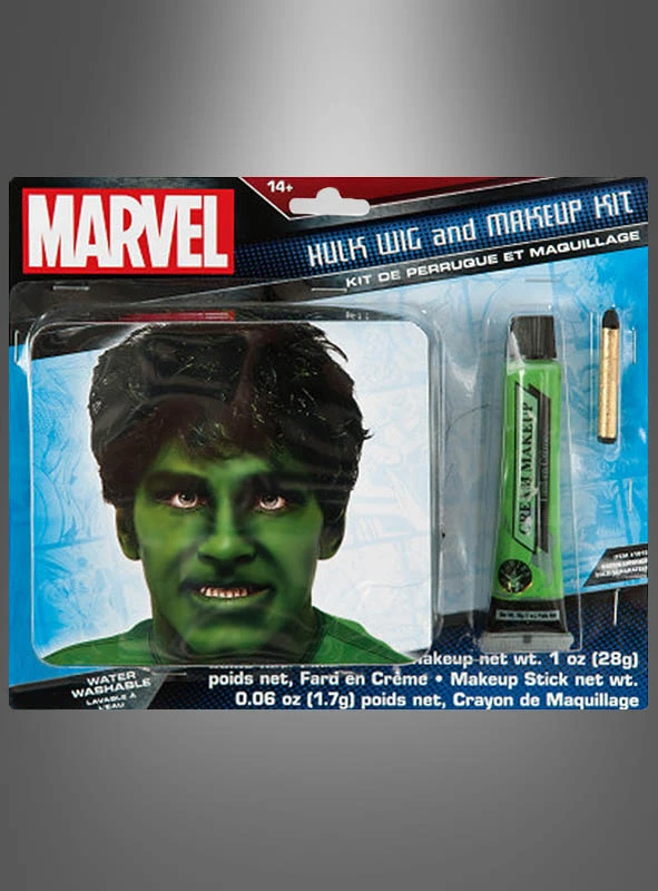 Hulk Perücke Und Makeup Set 1 Hulk Perücke Und Makeup Set