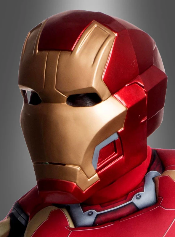 Iron Man 2-teiliger Helm Erwachsene 1 Iron Man 2-teiliger Helm Erwachsene