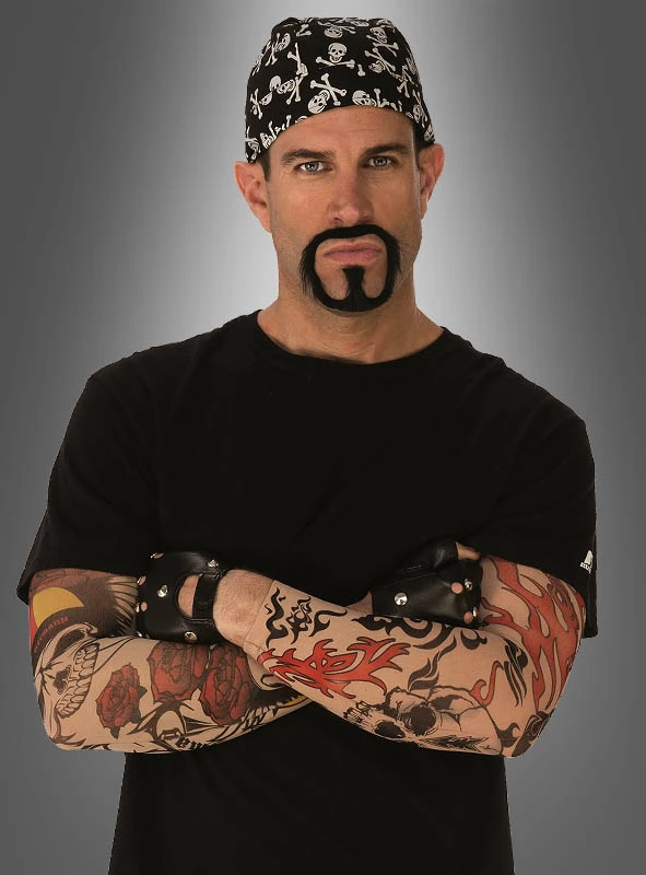 Biker Zubehör Kostümset Für Herren 1 Biker Zubehör Kostümset Für Herren