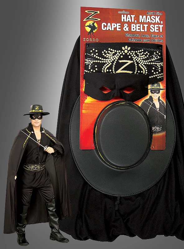 Zorro Kostümset Für Erwachsene 1 Zorro Kostümset Für Erwachsene