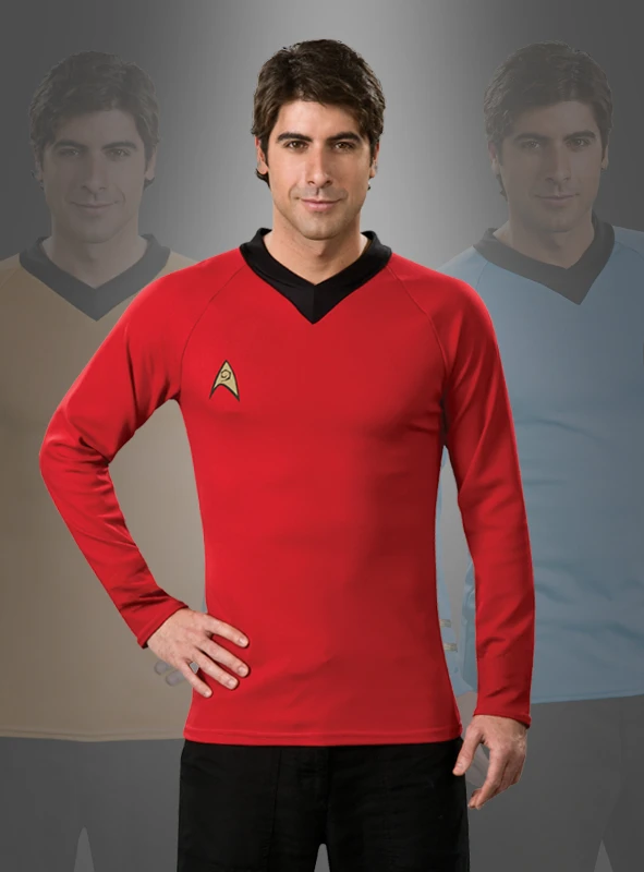Original Star Trek Classic Shirt Rot 1 Original Star Trek Classic Shirt Rot