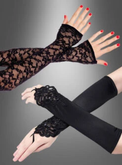 Fingerlose Handschuhe Lang Mit Spitze