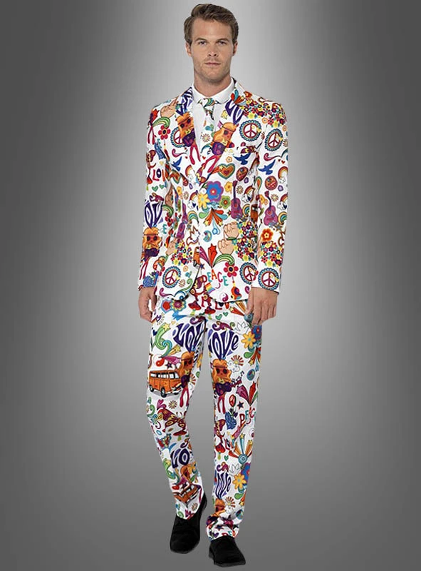 Bunter Anzug Hippie Style 3-teilig 1 Bunter Anzug Hippie Style 3-teilig
