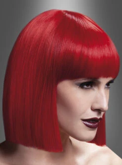 Lola Perücke Deluxe Pagenschnitt Rot