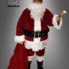 Luxus Plüsch Weihnachtsmann Kostüm Mit Bart & Perücke