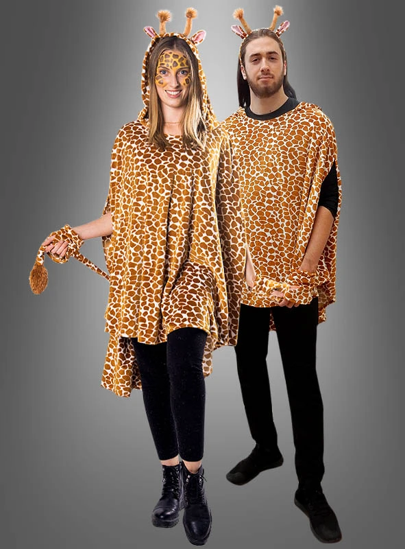 Plüsch Giraffe Poncho Mit Haarreif S-XXXL 1 Plüsch Giraffe Poncho Mit Haarreif S-XXXL