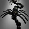 Schwarze Spinnen Girlande 160cm