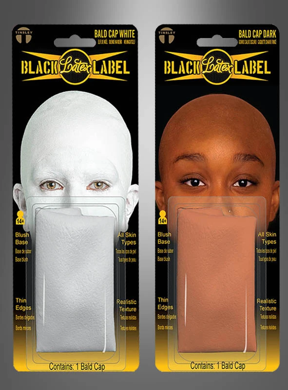 Latex Glatzenkappe FX Film Glatze Tinsley Transfers 2 Latex Glatzenkappe FX Film Glatze Tinsley Transfers – Bild 2