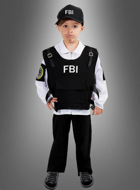 FBI Agent Kostüm Für Kinder 1 FBI Agent Kostüm Für Kinder