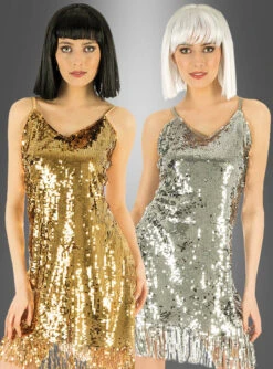 Disco Kleid Gold Oder Silber