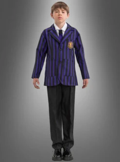 Cosplay-Laden 6 Wednesday Jungen Schuluniform Schwarz Lila