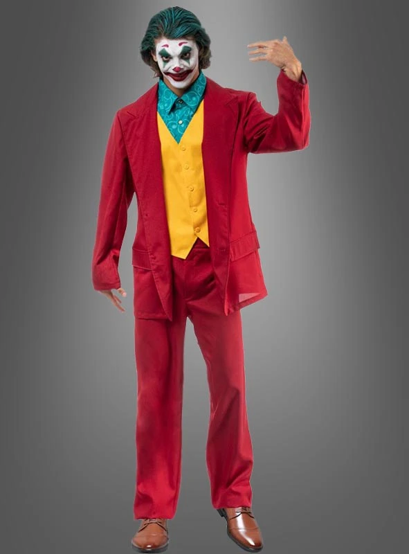 Roter Crazy Joker Anzug Für Herren 1 Roter Crazy Joker Anzug Für Herren