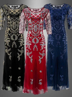 Langes Abendkleid 20er Jahre Mira