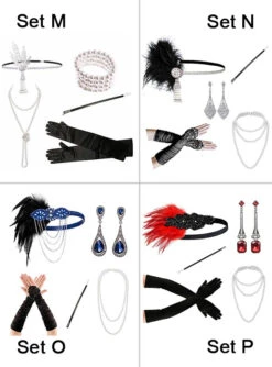 20er Jahre Zubehör Set 5-teilig Silber