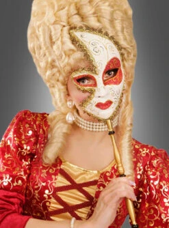 Barock Gesichtsmaske Mit Stab