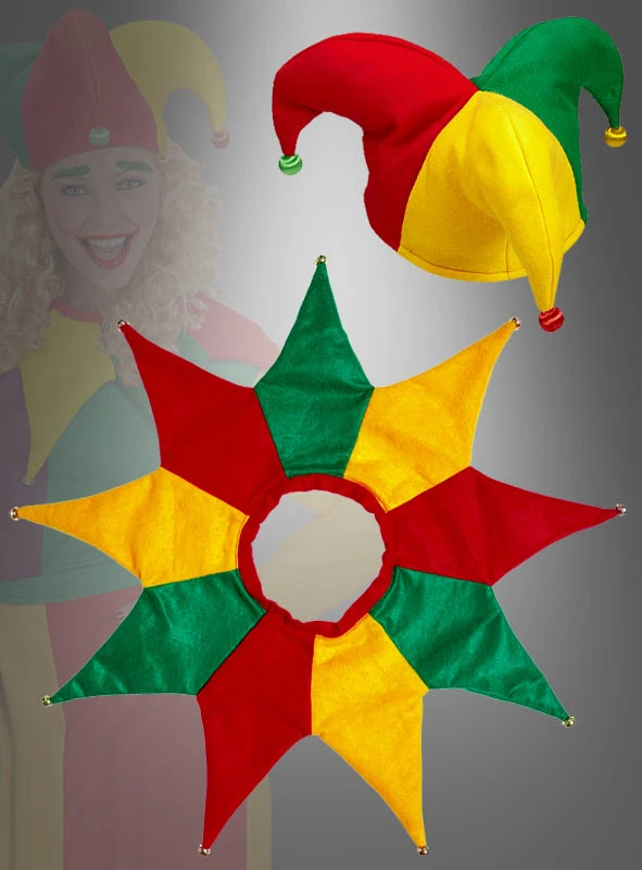 Narrenkappe Und Kragen Kostümset Unisex 1 Narrenkappe Und Kragen Kostümset Unisex