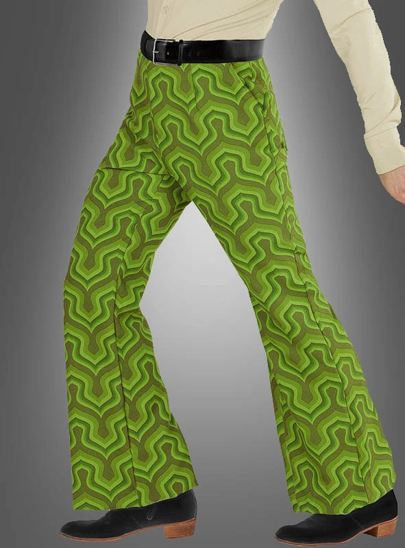 Retro Hose Herren Grün 1 Retro Hose Herren Grün