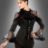 Elegante Bluse Mit Spitze Schwarz