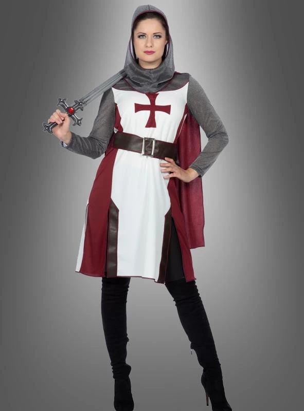 Kreuzritter Damenkostüm Jeanne 1 Kreuzritter Damenkostüm Jeanne