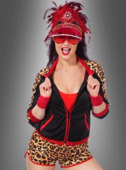 80er Damen Hot Pants Kostüm Leo Style