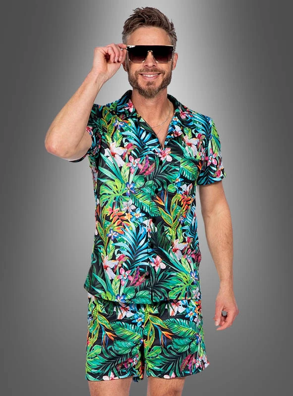 Tropisches Hawaii Set Hemd Und Shorts 1 Tropisches Hawaii Set Hemd Und Shorts