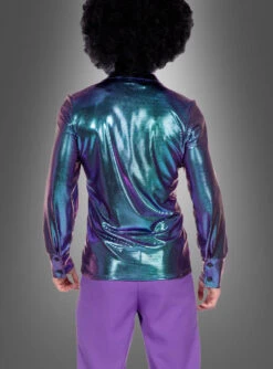 Schillerndes Premium 70er Jahre Disco Hemd -Cosplay-Laden 177 5491 pic3