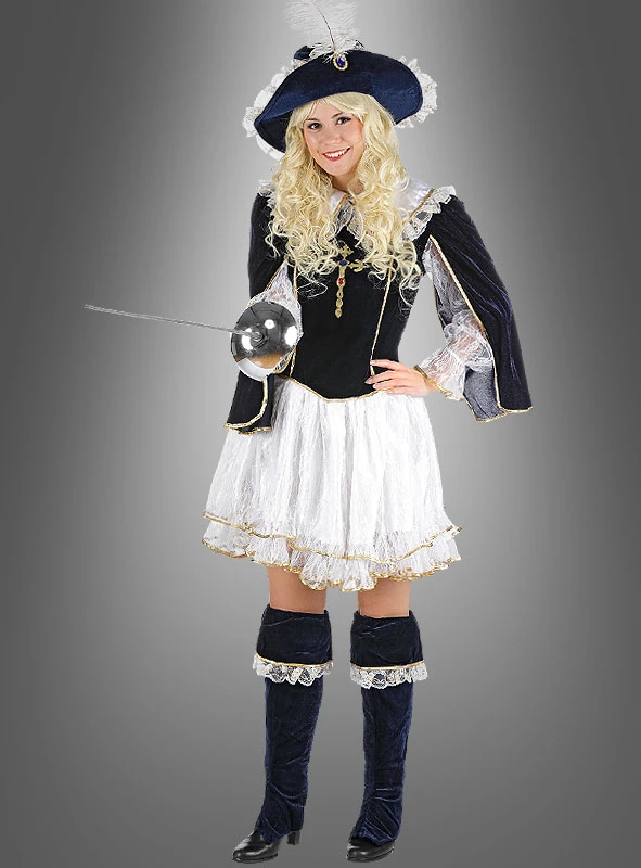 Premium Musketierkostüm Damen 1 Premium Musketierkostüm Damen