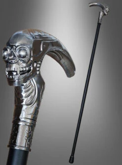 Totenkopf Gehstock Mit Handgriff 93cm