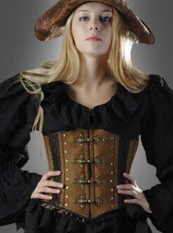 Antiklook Korsage Braun Steampunk