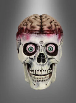 Totenkopf Mit Gehirn Und LED Augen