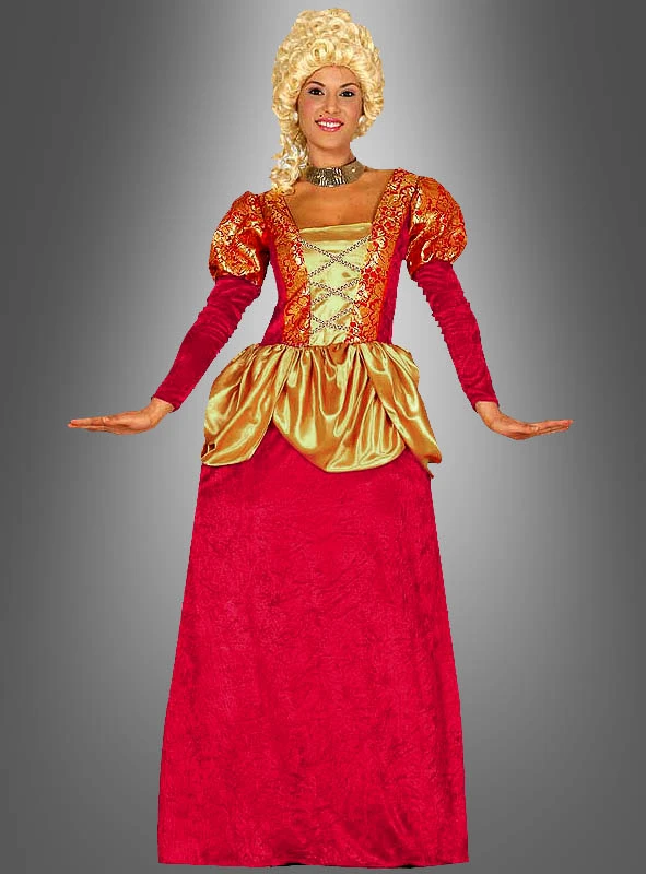 Rotes Barockkleid Baronin 1 Rotes Barockkleid Baronin