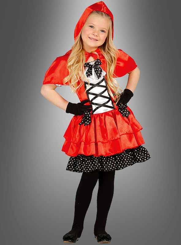 Süßes Rotkäppchen Kleid Kinder 1 Süßes Rotkäppchen Kleid Kinder