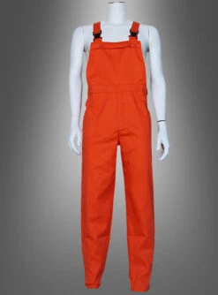 Orangene Latzhose Waschbar Für Kinder