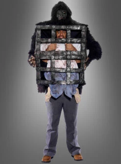 Mann Im Gorillakäfig Tierkostüm