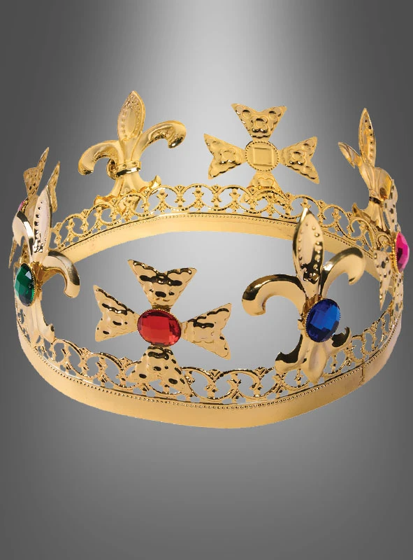 Königskrone Aus Metall In Gold 1 Königskrone Aus Metall In Gold