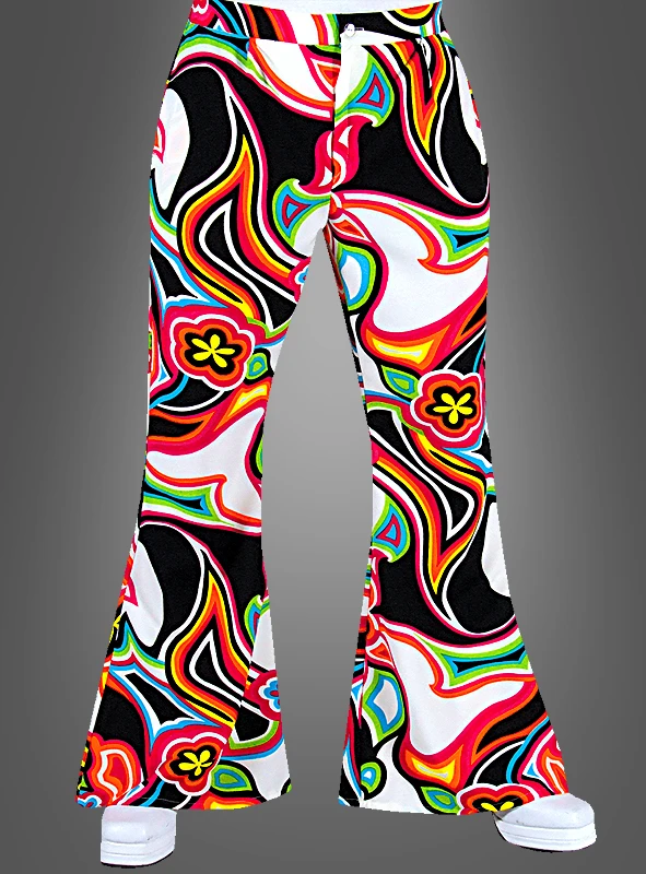 Herren Schlaghose Neon Psychodelic 1 Herren Schlaghose Neon Psychodelic