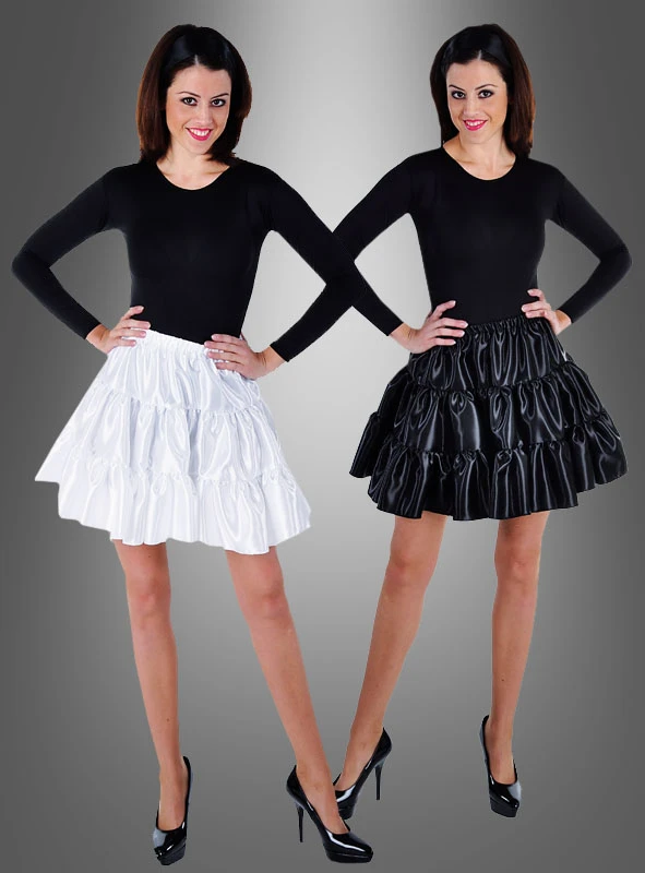 Satin Rock Mit Rüschen 1 Satin Rock Mit Rüschen