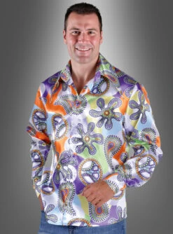 Peace Hippie Hemd Herren Cool Purple