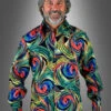 Buntes 70er Hemd Wirbelwind