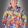 Hippie Blumenhemd Für Herren Smile