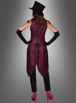 Ärmelloser Damenfrack Cabaret Schwarz-pink -Cosplay-Laden 42 223142 pic3