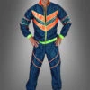 80er Jahre Kostüm Jogginganzug Blau