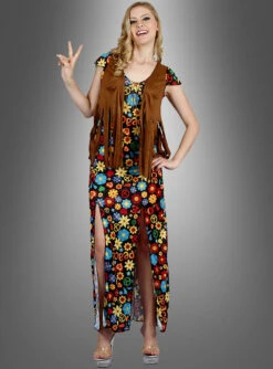 Hippie Blumenkleid Peace Girl