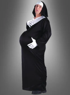 Männer Schwangere Nonne Kostüm