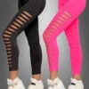 Schlitz Leggings Im 80er Look