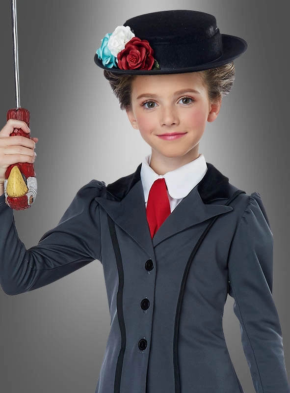 Englische Nanny Mary Kinderkostüm 2 Englische Nanny Mary Kinderkostüm – Bild 2