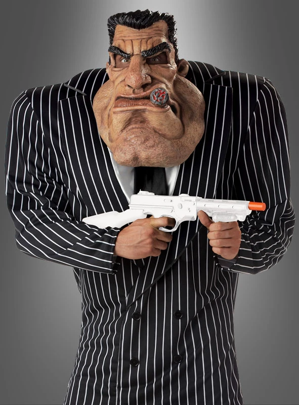 Gangsterboss Kostüm Mit Maske Mafia 1 Gangsterboss Kostüm Mit Maske Mafia