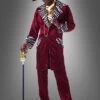Cooles Pimp Daddy Kostüm Weinrot