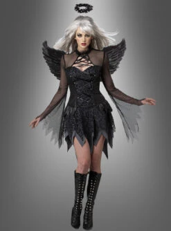Gefallener Schwarzer Engel Kostüm